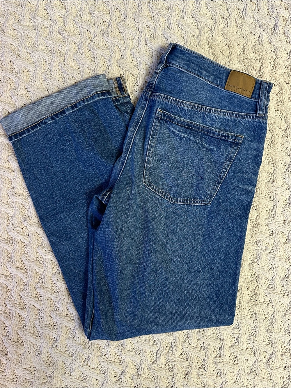 American Eagle Outfitters Women's Straight Blue Jeans